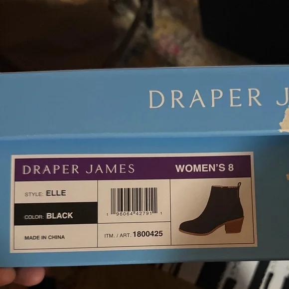 Draper James Black Elle Ankle Boots - Picture 4 of 4